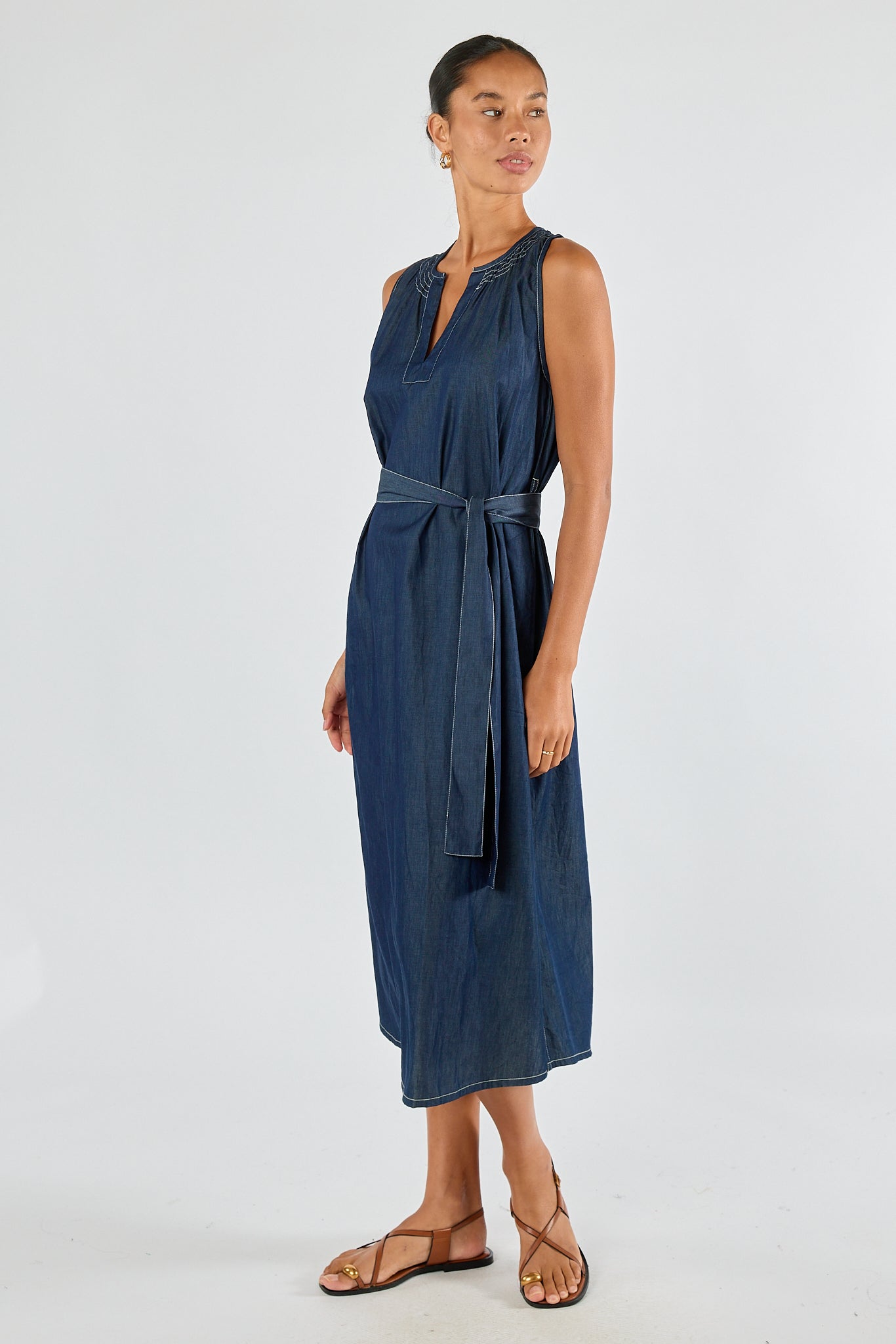 Itami Denim Sleeveless Dress