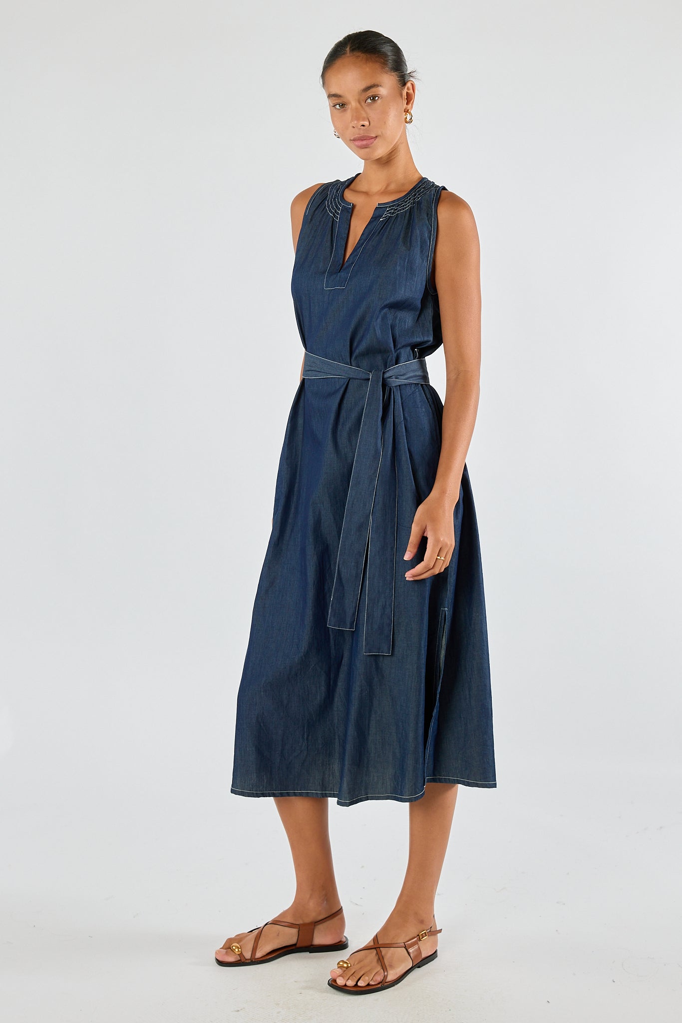 Itami Denim Sleeveless Dress