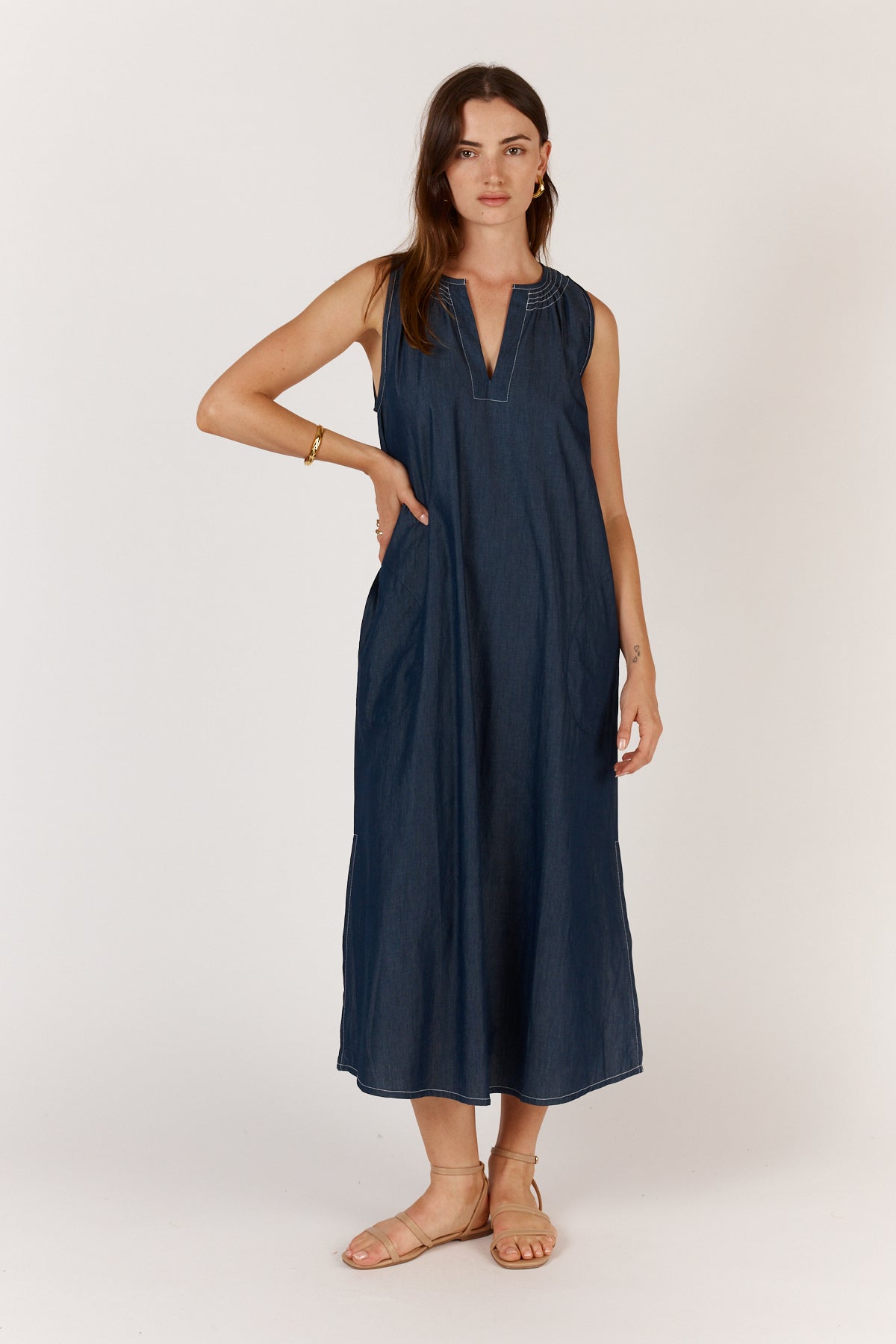 Itami Denim Sleeveless Dress