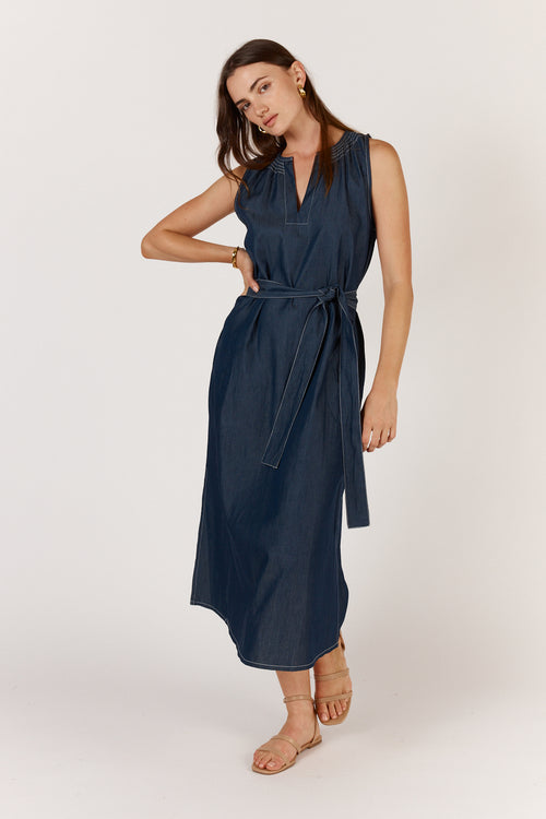 Itami Denim Sleeveless Dress