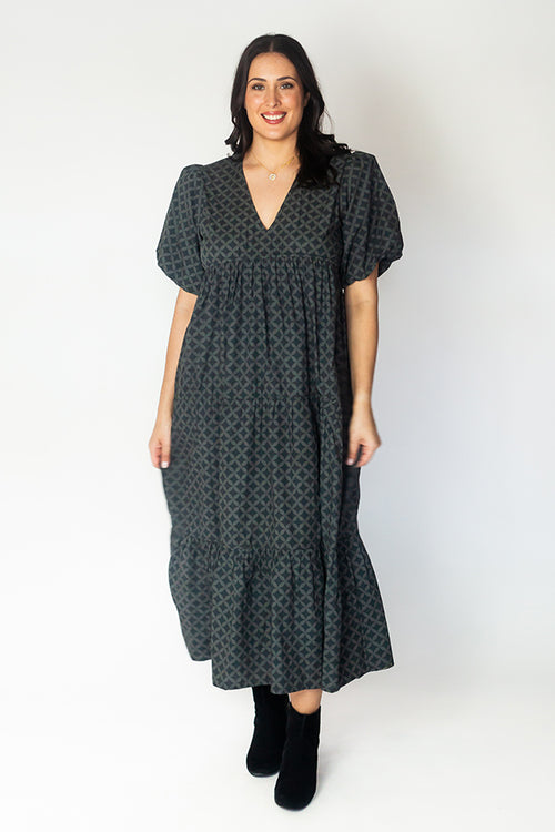 Itami Elda Dress Lester Charcoal