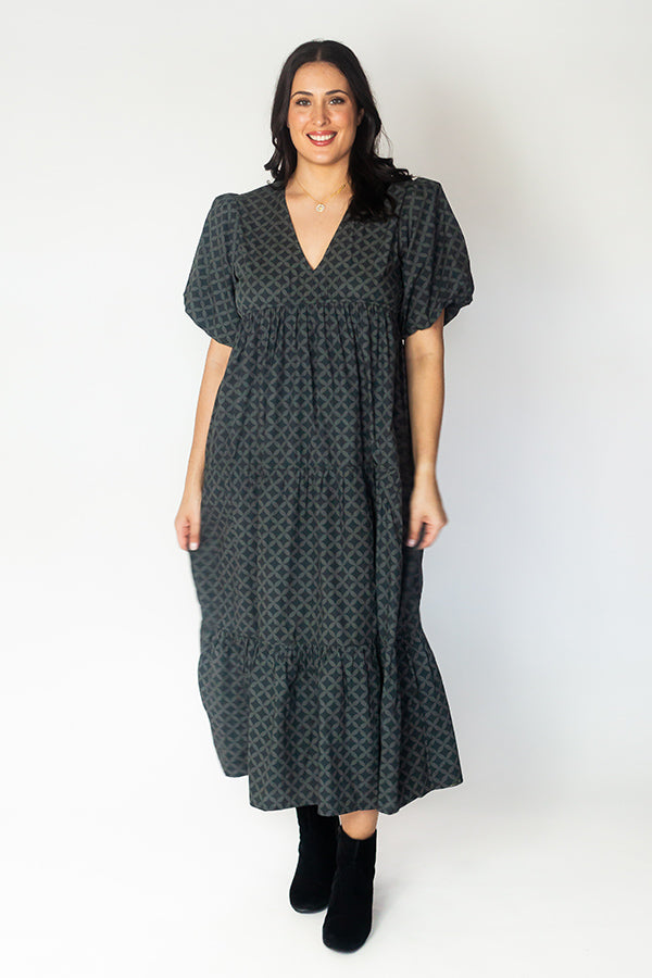 Itami Elda Dress Lester Charcoal