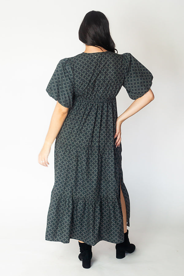 Itami Elda Dress Lester Charcoal