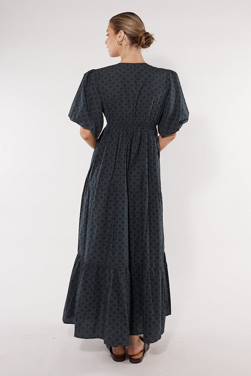 Itami Elda Dress Lester Charcoal