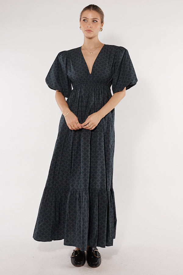 Itami Elda Dress Lester Charcoal