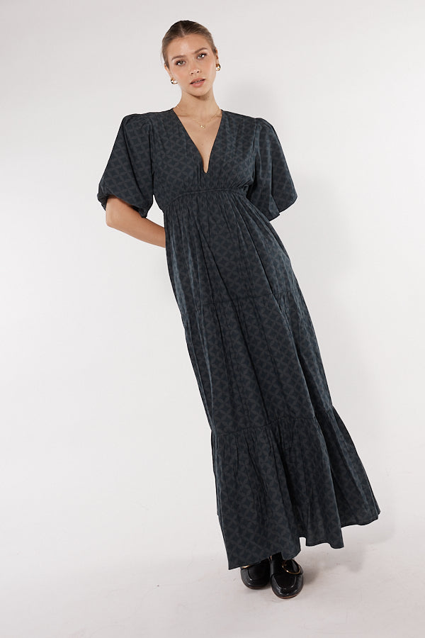 Itami Elda Dress Lester Charcoal