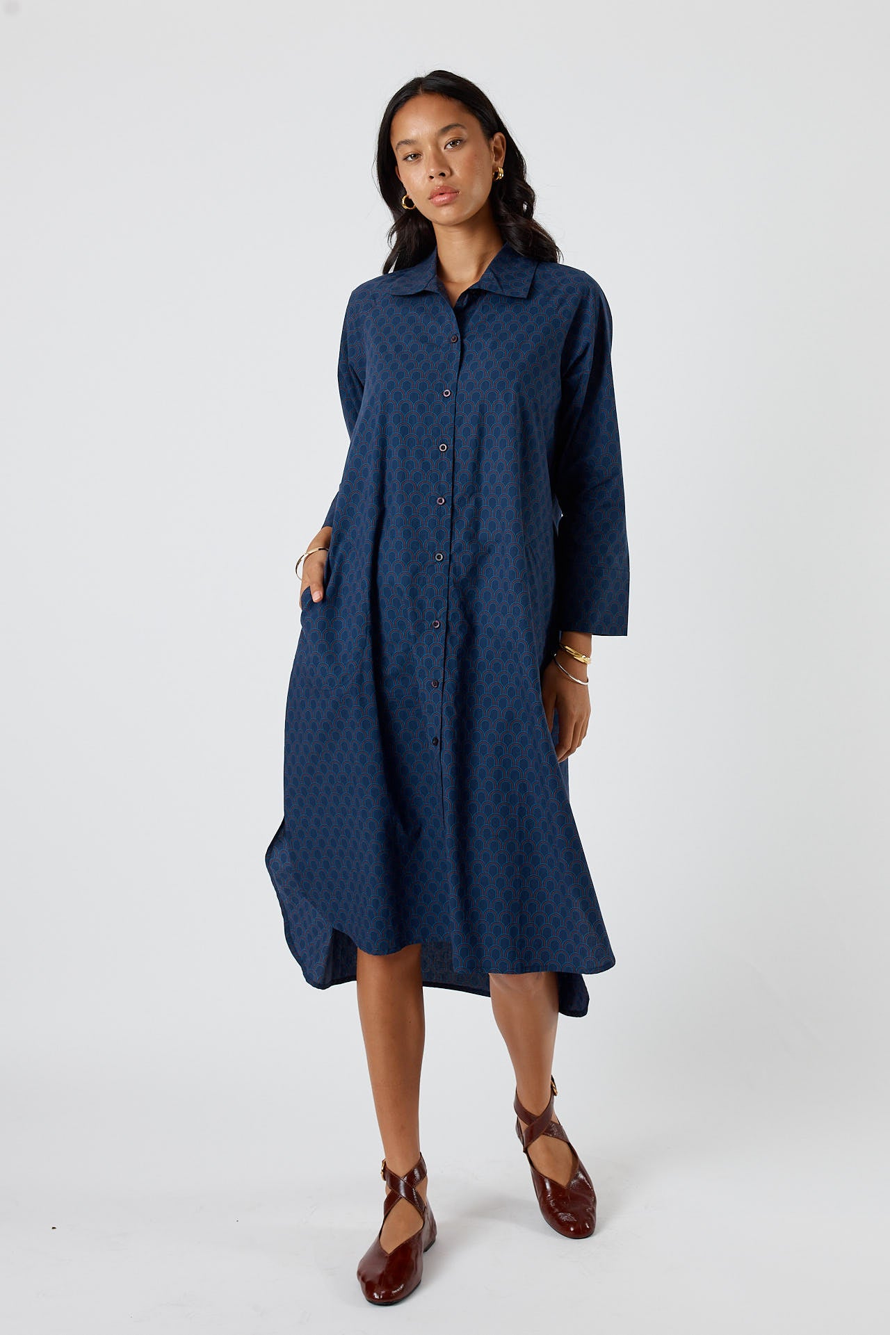 Itami Emilie Shirtdress Blue