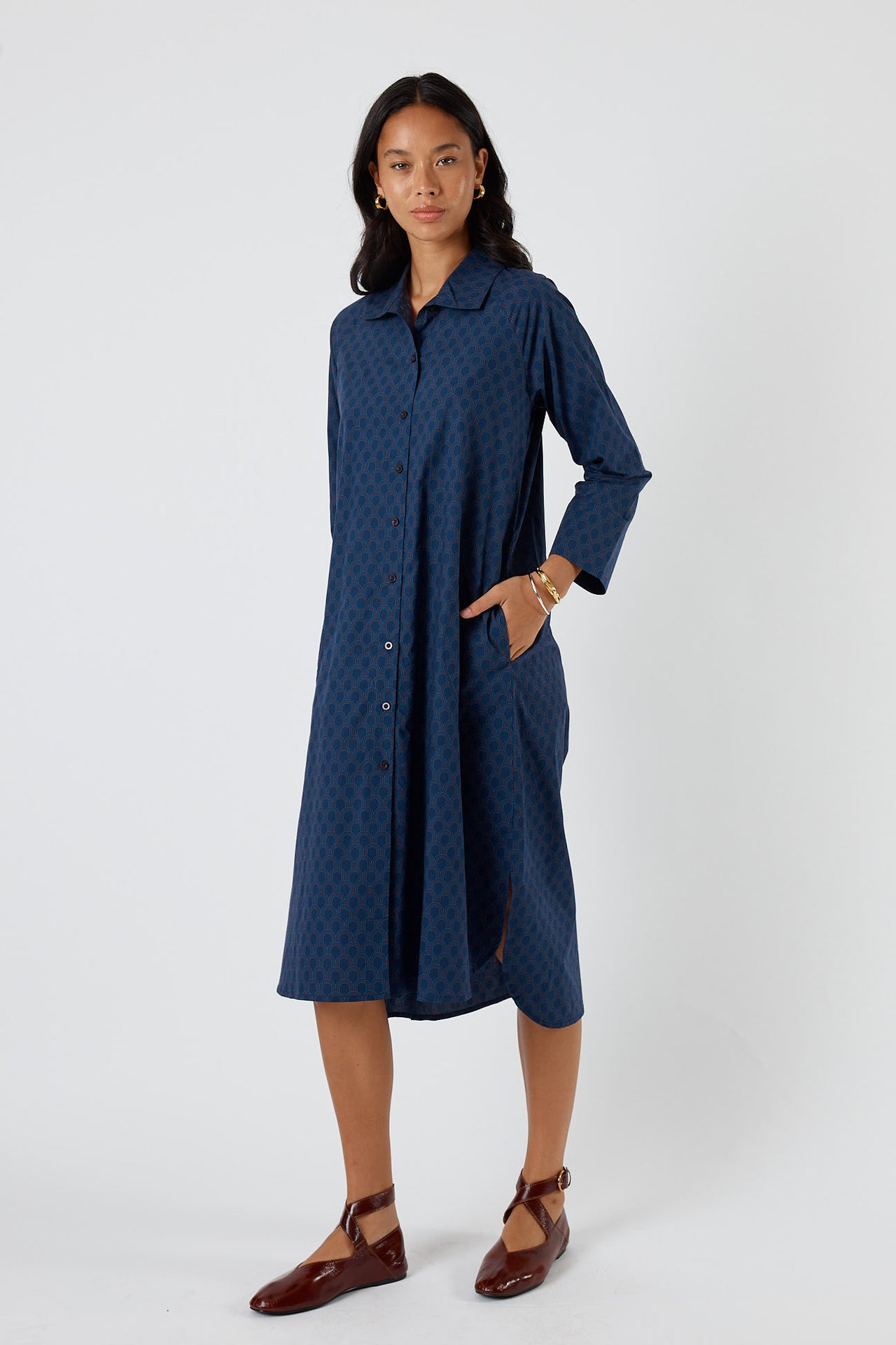 Itami Emilie Shirtdress Blue