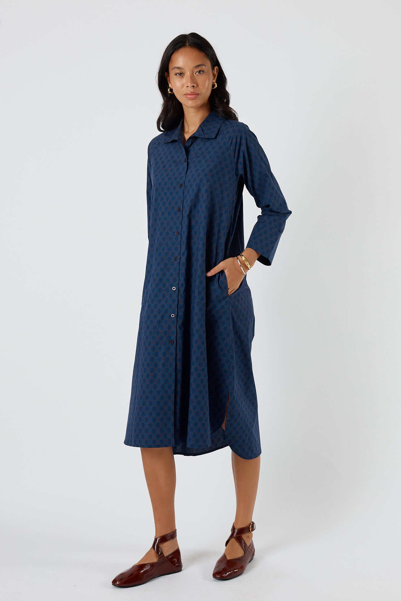Itami Emilie Shirtdress Blue