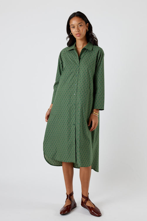 Itami Emilie Shirtdress Green