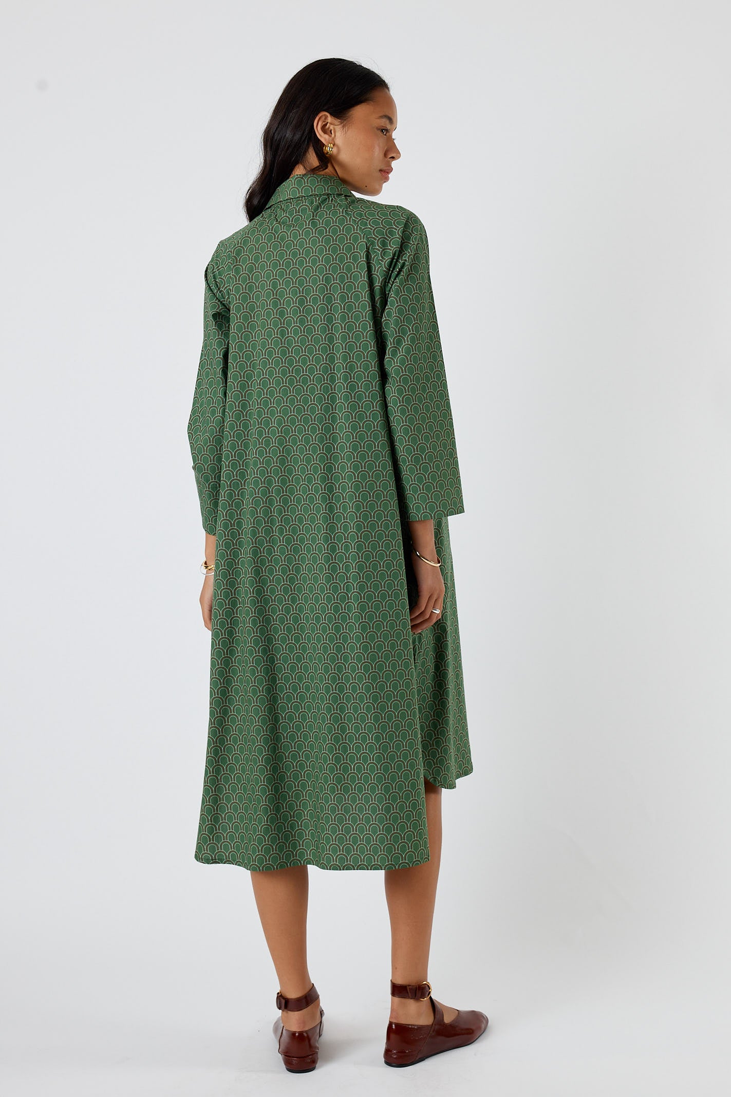 Itami Emilie Shirtdress Green