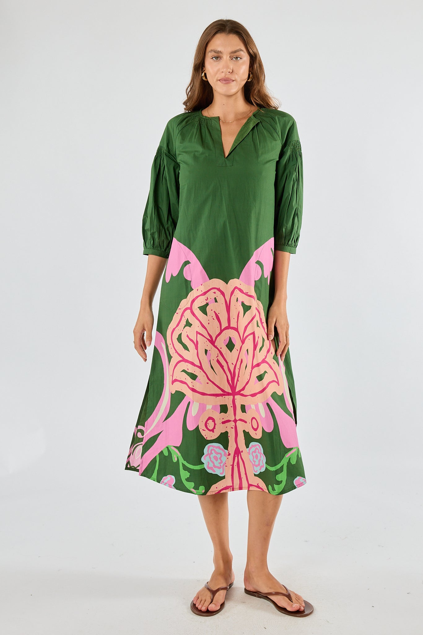 Itami Fontes Kaftan Olive