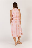 Itami Geometric Sleeveless Dress Pink
