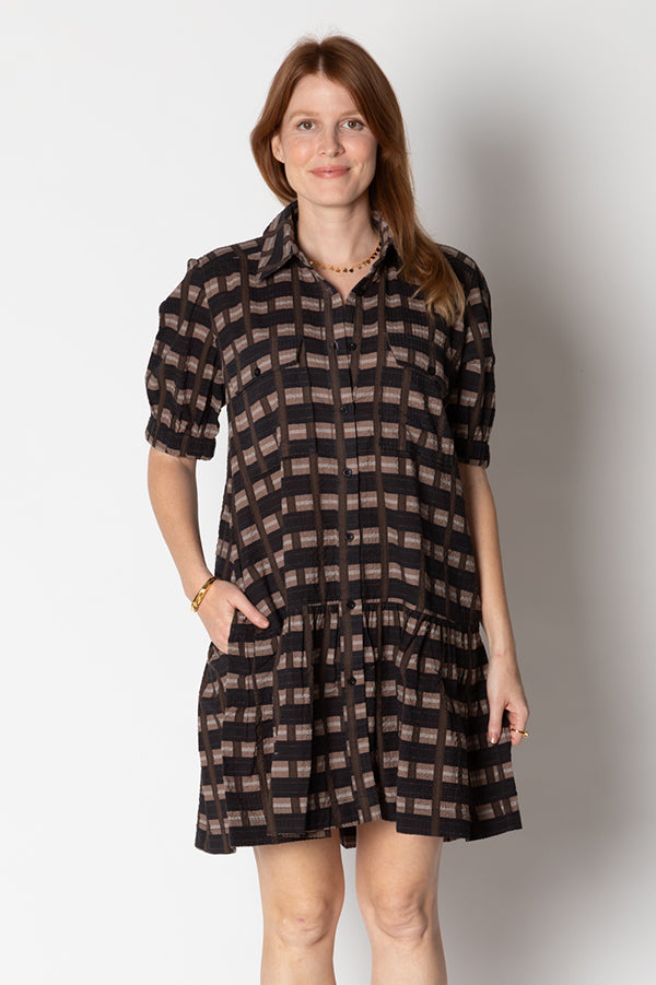 Itami Giverny Dress Bolan Brown
