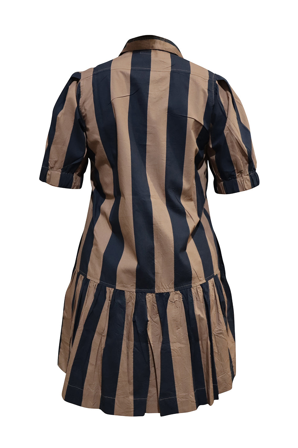 Itami Giverny Dress Brown Stripe