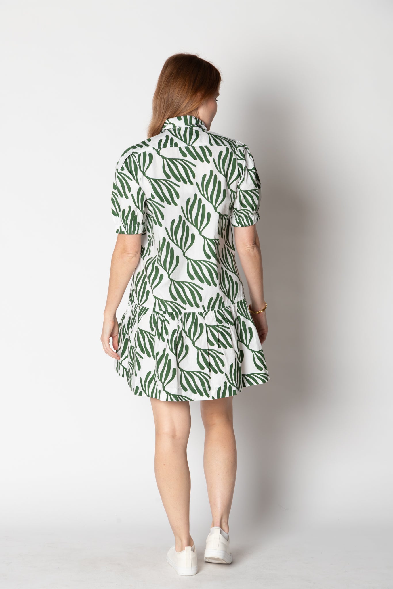 Itami Giverny Dress Verde White