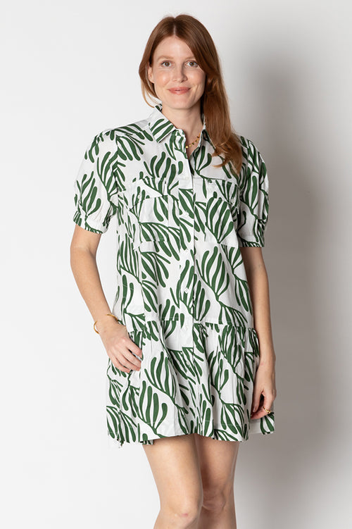 Itami Giverny Dress Verde White