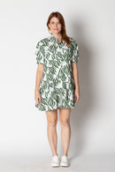 Itami Giverny Dress Verde White