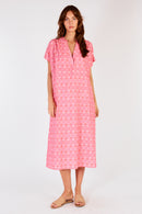 Itami Jonson Capped Sleeve Midi Almera Pink