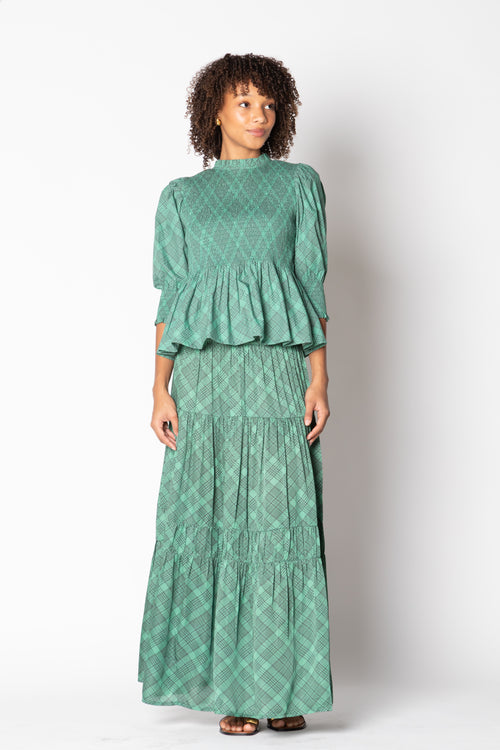 Itami Eden Skirt Tartan Green