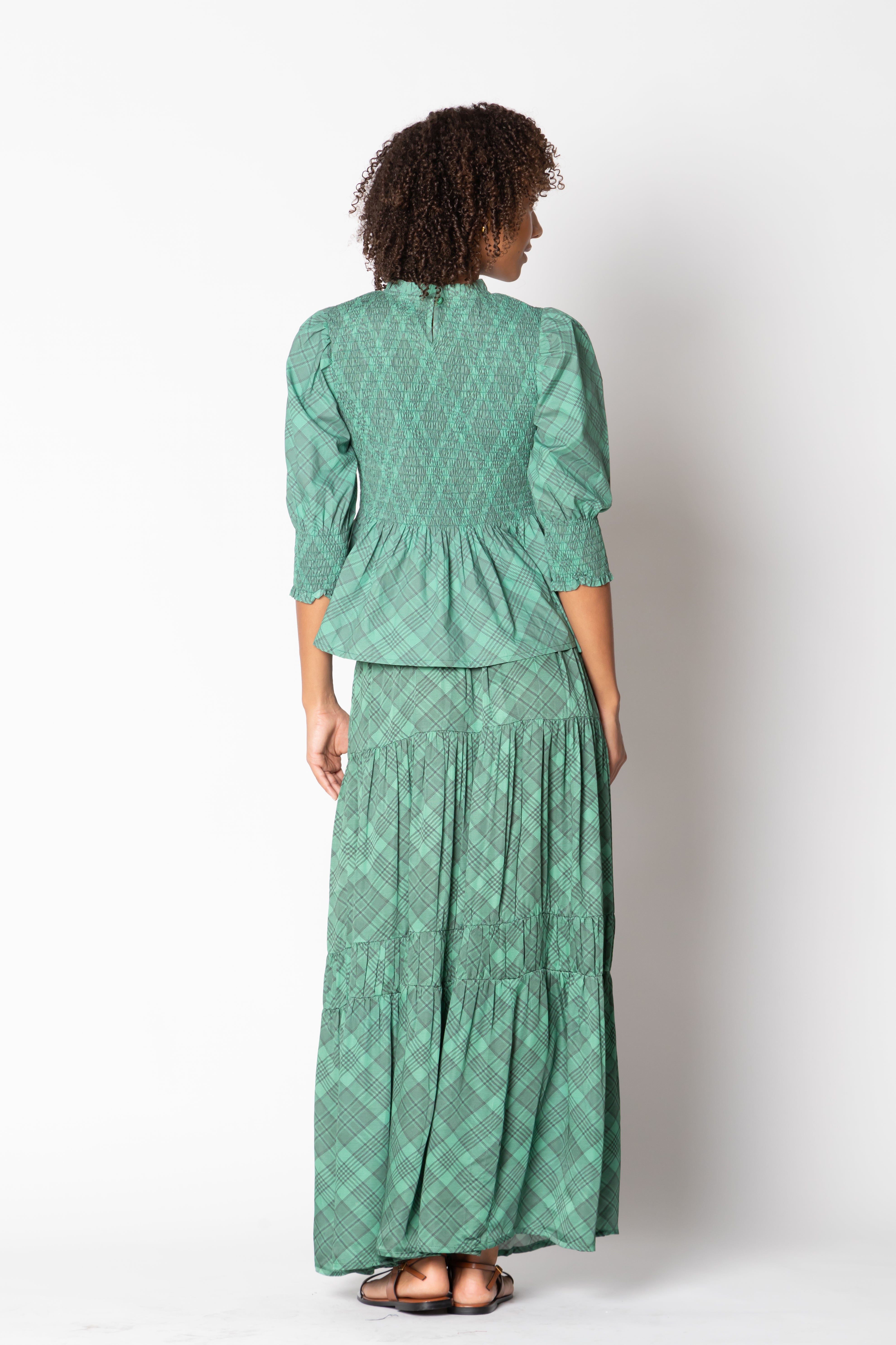 Itami Eden Skirt Tartan Green