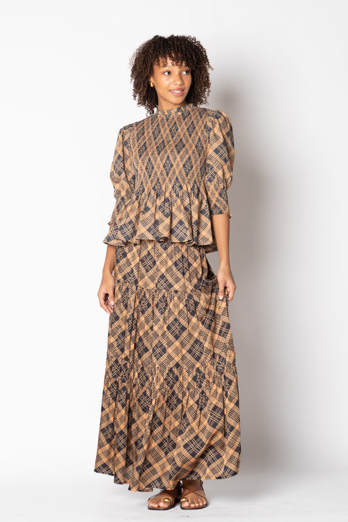 Itami Eden Skirt Tartan Latte