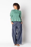 Itami Liv Top Tartan Green