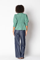 Itami Liv Top Tartan Green