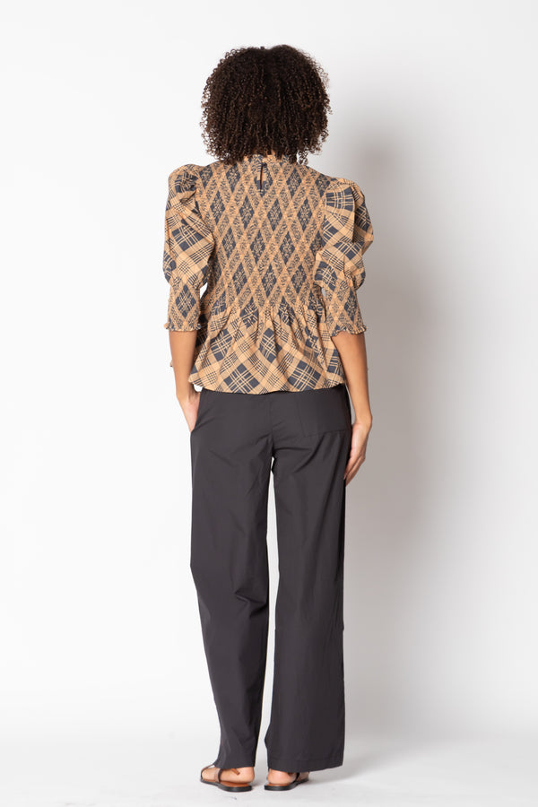 Itami Liv Top Tartan Latte