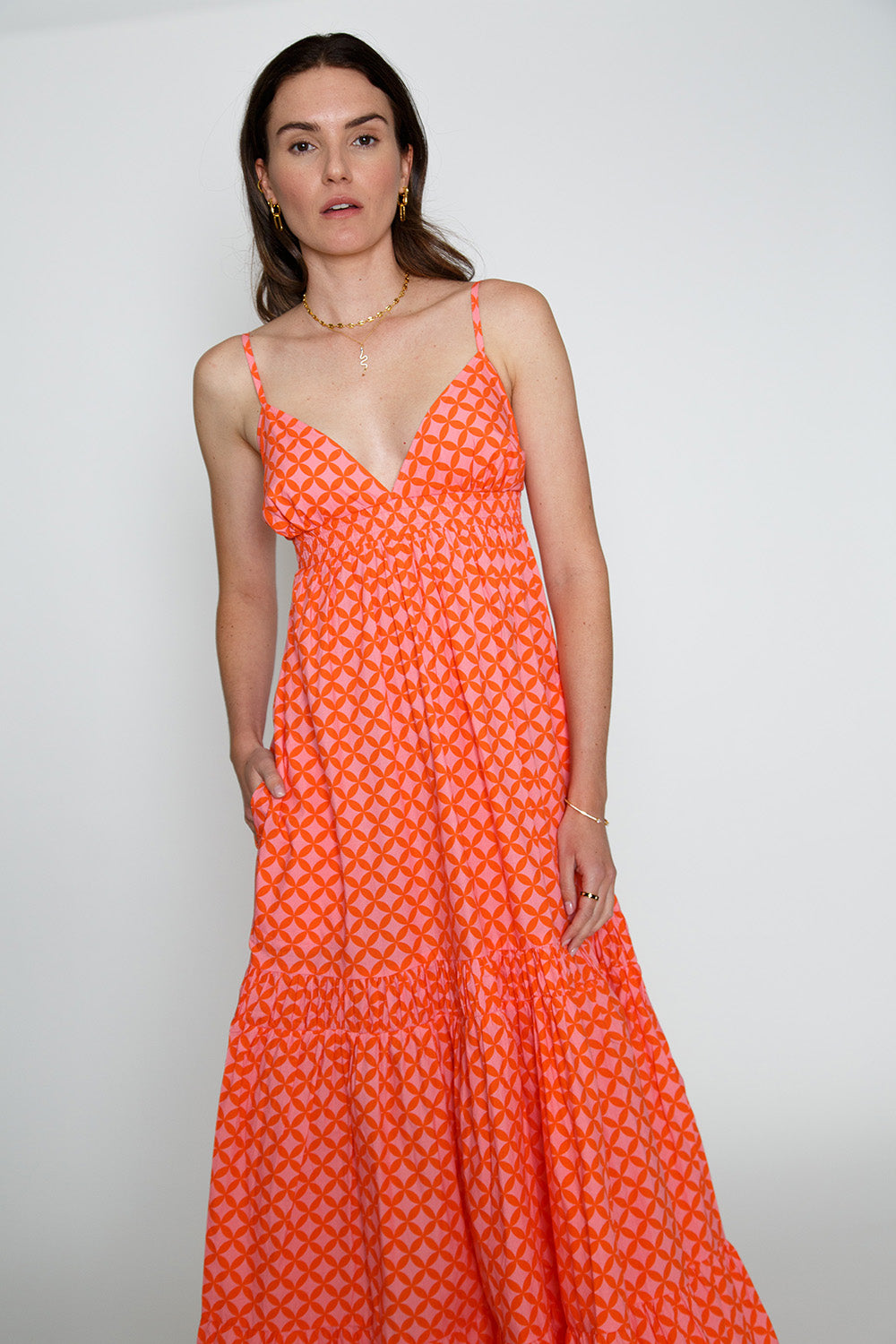 Itami Mariette Dress Lester Pink