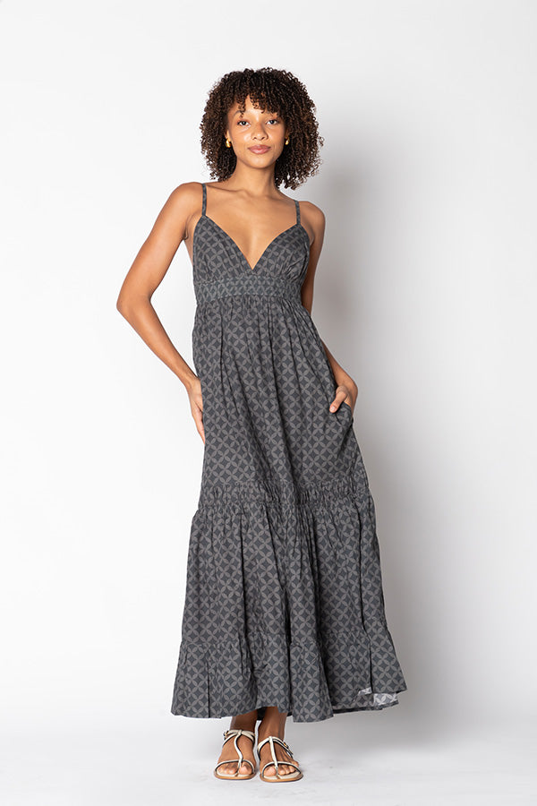 Itami Mariette Dress Lester Charcoal