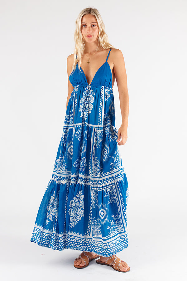 Itami Marini Dress Trujillo Blue