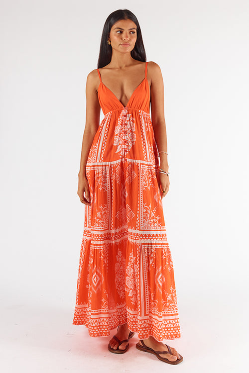 Itami Marini Dress Trujillo Orange