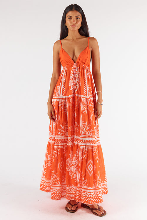Itami Marini Dress Trujillo Orange
