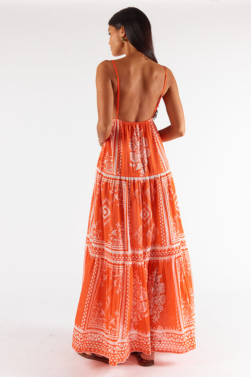 Itami Marini Dress Trujillo Orange