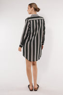 Itami Marseille Shirtdress Black Stripe