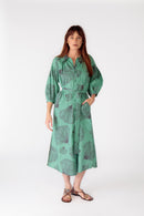 Itami Moussi LS Button Dress Green