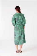 Itami Moussi LS Button Dress Green