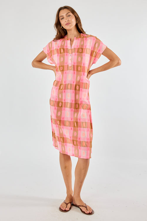Itami Navarro Capped Sleeve Dress