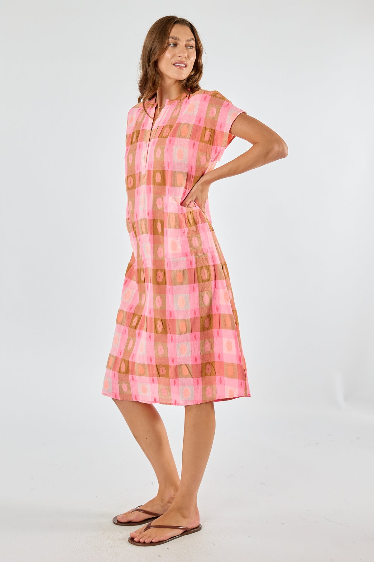 Itami Navarro Capped Sleeve Dress