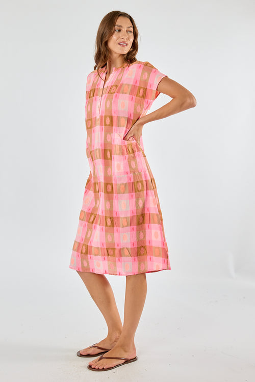 Itami Navarro Capped Sleeve Dress
