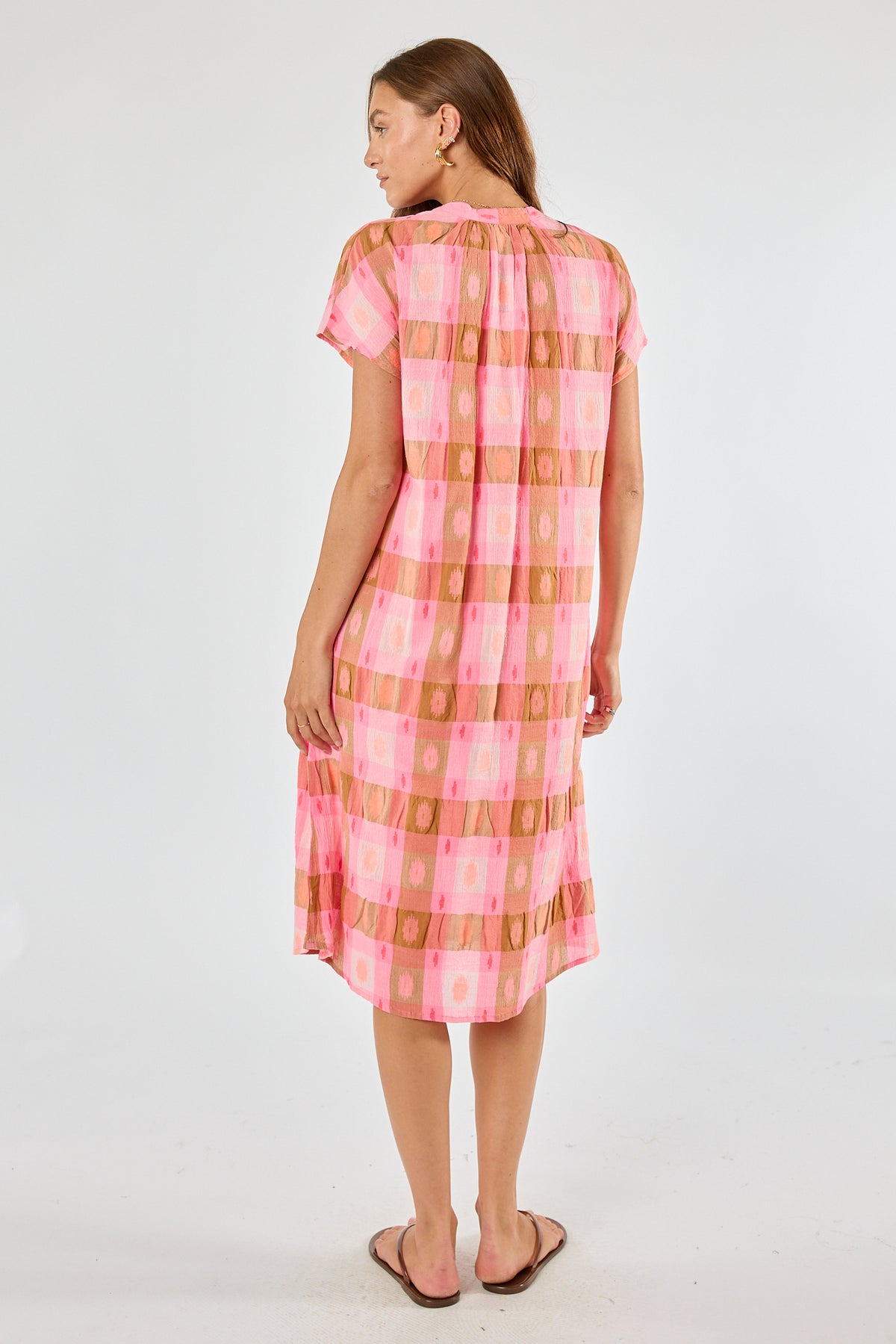 Itami Navarro Capped Sleeve Dress