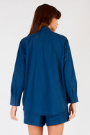 Itami Pamplone Shirred Pocket Shirt Navy