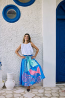 Itami Papillon Skirt Blue