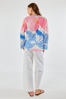 Itami Papillon Long Sleeve Top White
