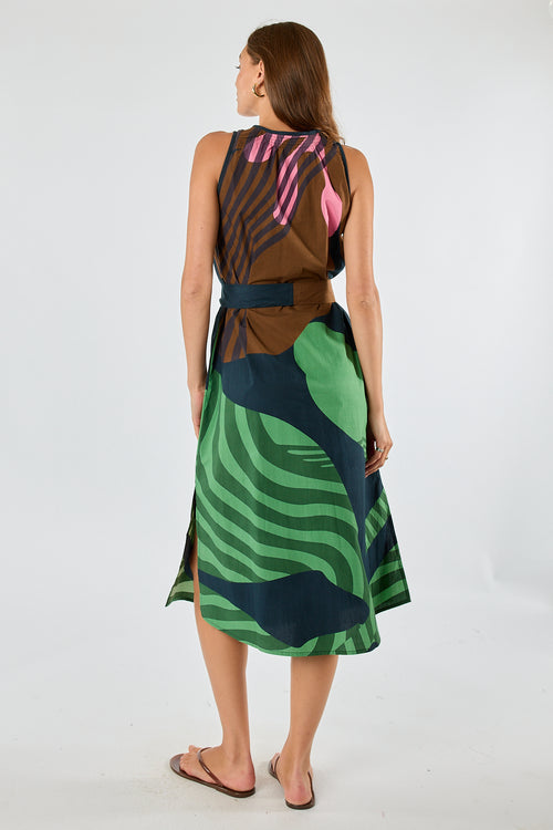 Itami Papillon Sleeveless Dress Black