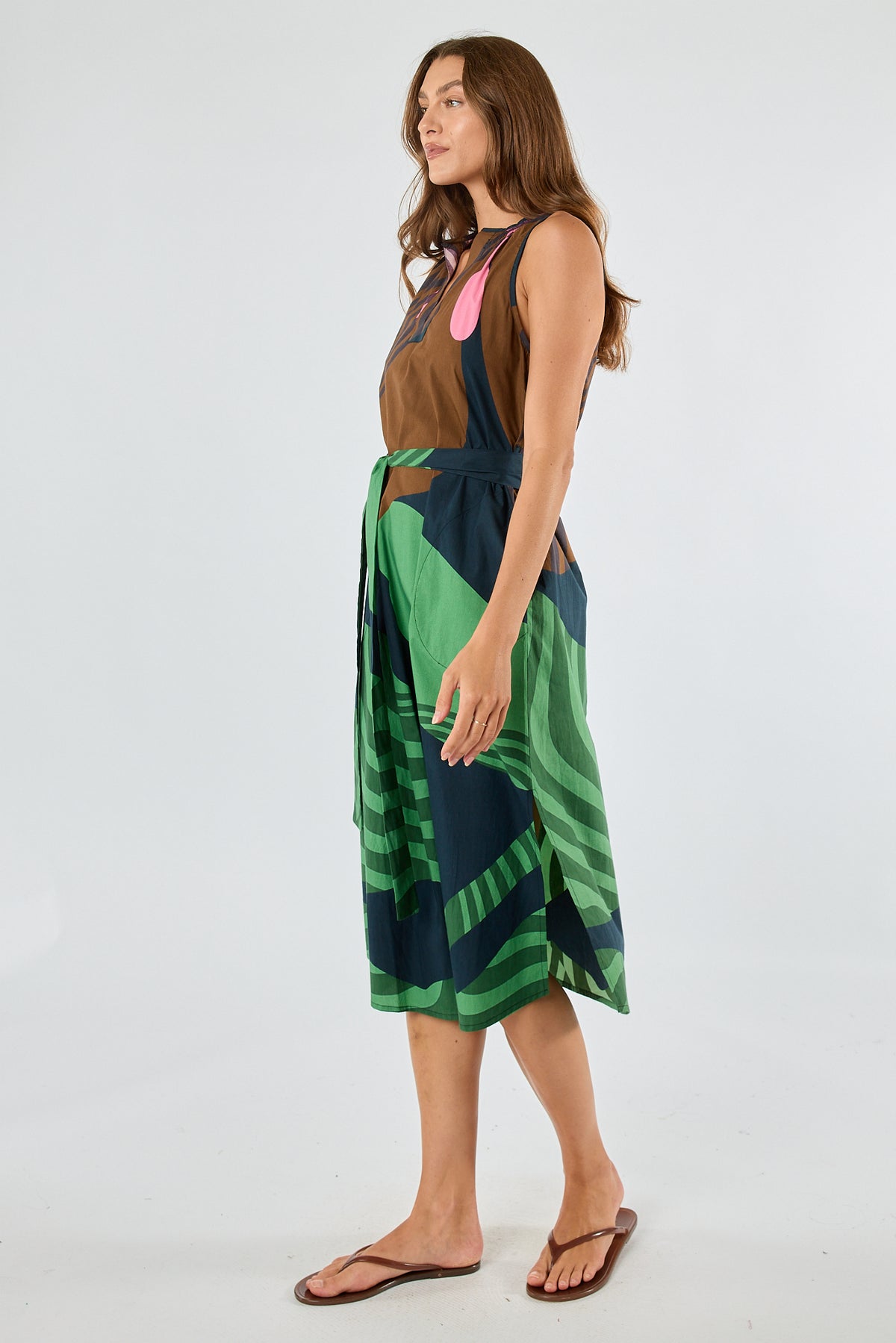 Itami Papillon Sleeveless Dress Black