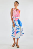 Itami Papillon Sleeveless Dress White