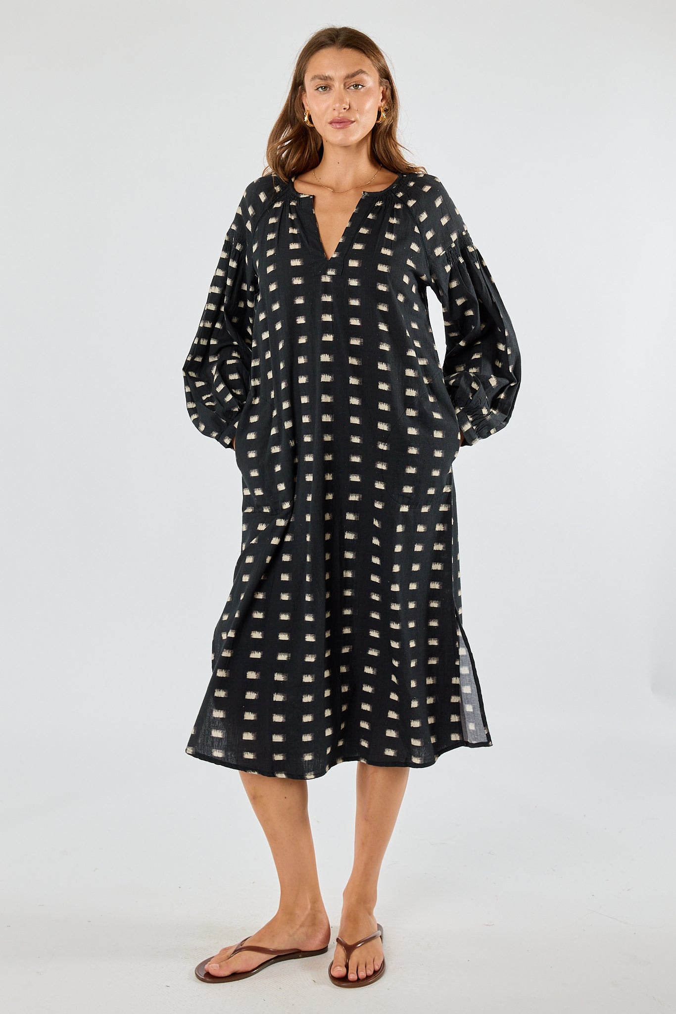 Itami Rocha Kaftan Black