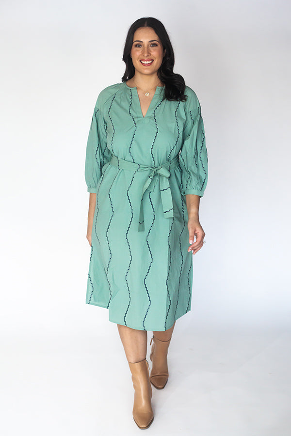 Itami Sakanto Kaftan ZigZag Sage
